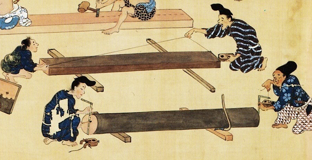 材の割り付け・墨縄(春日権現験記絵).jpg