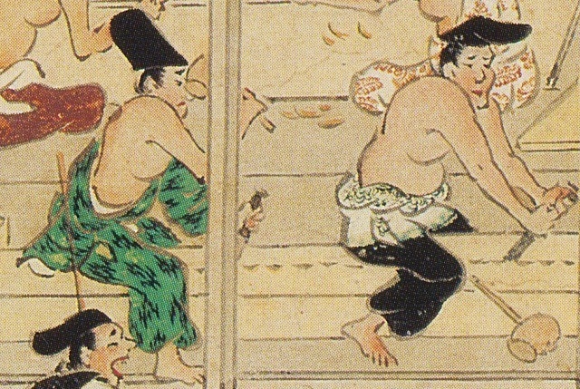 材を割る(石山寺絵巻).jpg