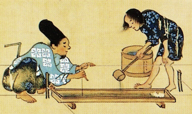水準を出す(春日権現験記絵).jpg